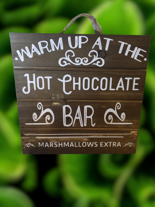 Hot Chocolate Pallet sign